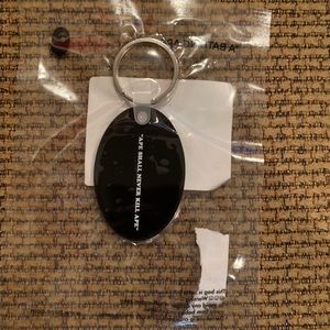A bathing ape bape black keychain